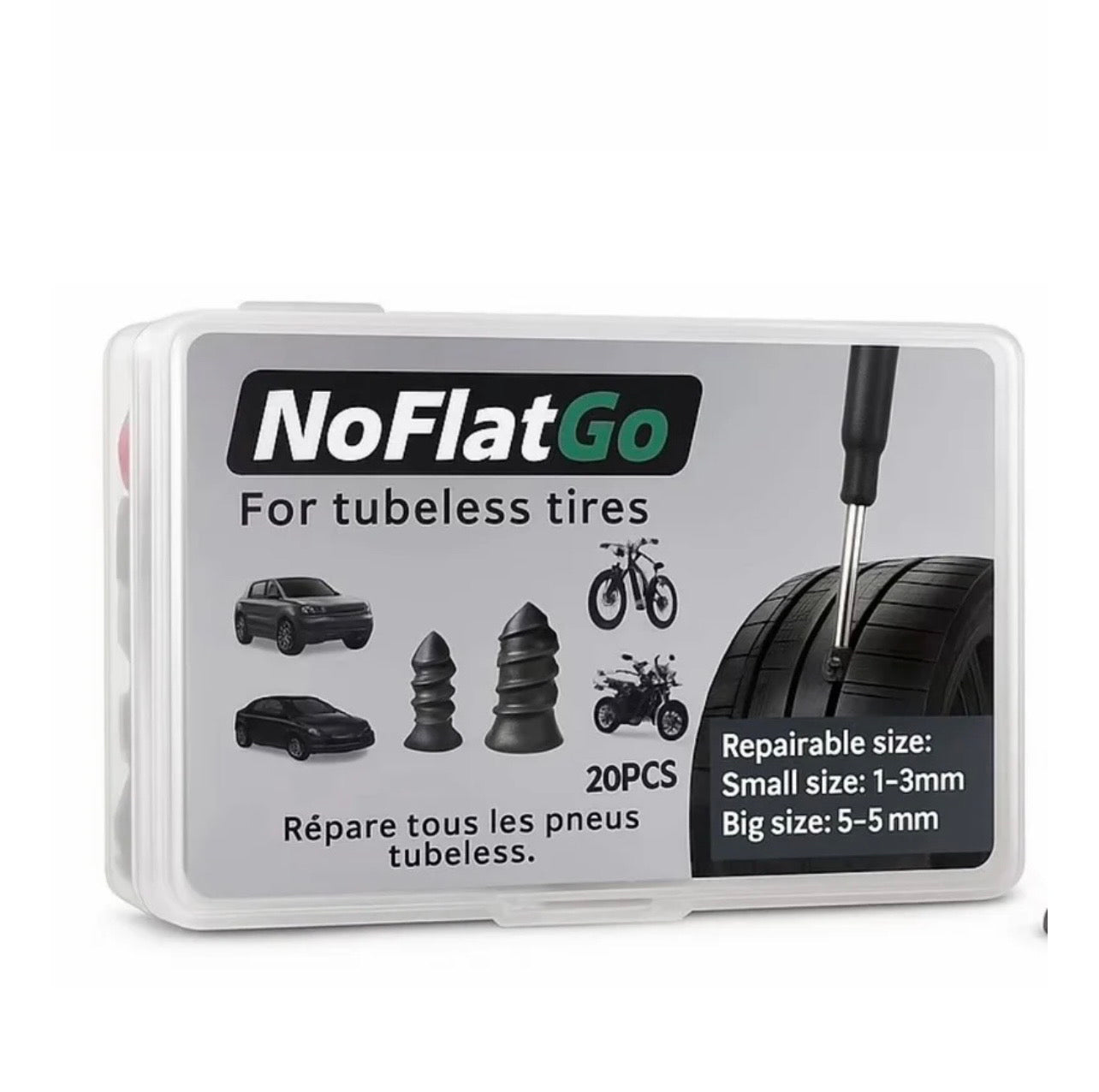 Kit Réparation Pneu Tubeless - Kit anti crevaison