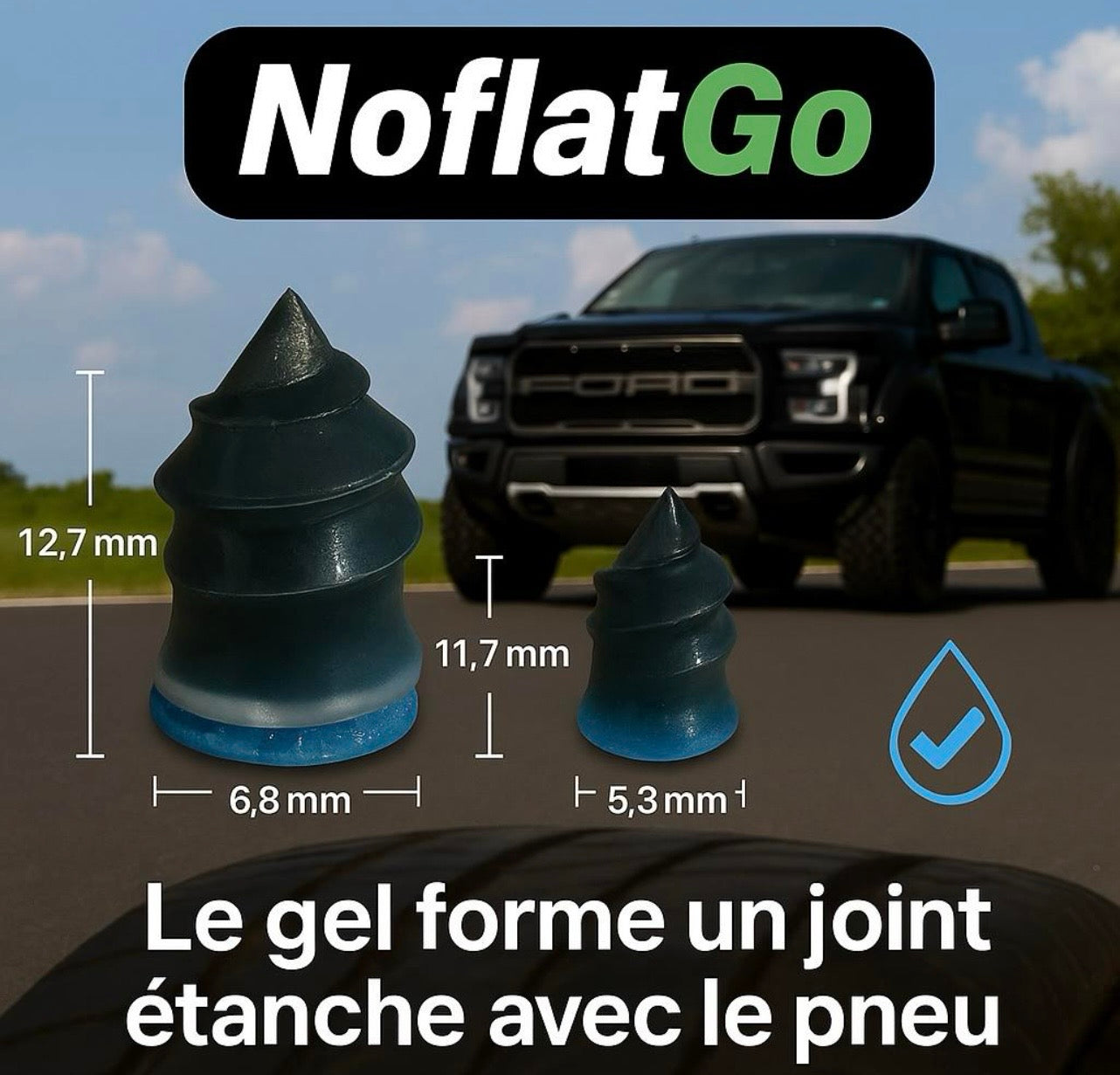 Kit Réparation Pneu Tubeless - Kit anti crevaison